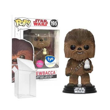 Funko Pop! Star Wars - Chewbacca with Porg #195 Flocked, Verzenden, Nieuw