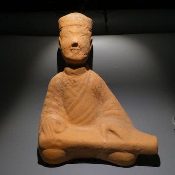 Oud-Chinees, Han-dynastie Terracotta Grote muzikant die een