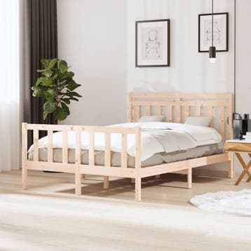 vidaXL Bedframe massief hout 140x200 cm, Verzenden
