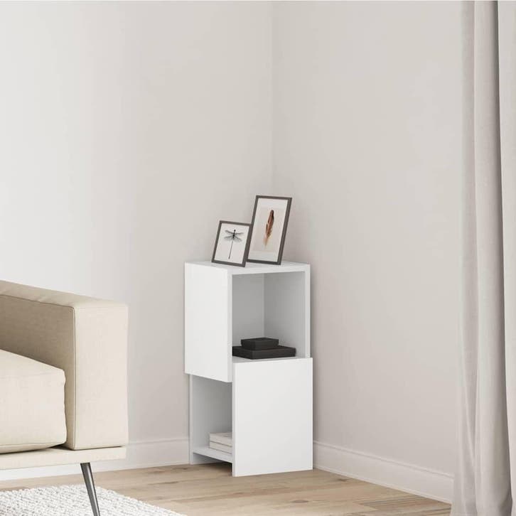 vidaXL Hoekkast 25,5x25x55cm Bewerkt hout, Huis en Inrichting, Kasten | Overige, Nieuw, Verzenden