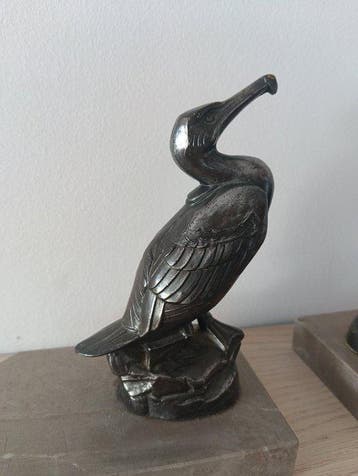 Boekensteunen (2) - Zinklegering, Marmer - Boeksteunen Art