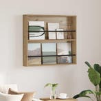 vidaXL Tijdschriftenrek Artisan Eiken 80 x 12 x 70 cm, Verzenden, Nieuw