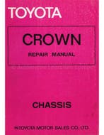 1975 TOYOTA CROWN CHASSIS WERKPLAATSHANDBOEK ENGELS