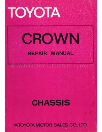 1975 TOYOTA CROWN CHASSIS WERKPLAATSHANDBOEK ENGELS