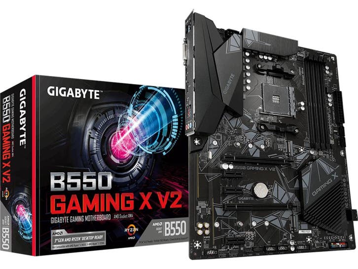 Gigabyte B550 Gaming X V2 - Moederbord - AM4 - PCIe 4.0 -, Computers en Software, Moederborden, Zo goed als nieuw, Verzenden