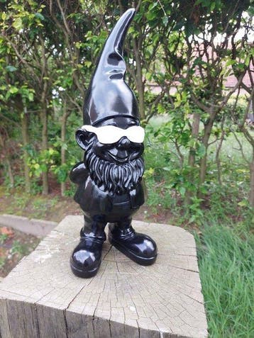 Beeld, funny gnome with sunglasses - 41 cm - polyresin