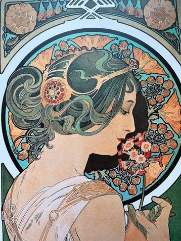 Alphonse Mucha (after) - La Primavera
