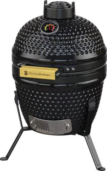 2dekans | KitchenBrothers Kamado BBQ - Houtskool - 13inch -, Ophalen of Verzenden