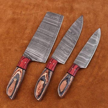 Keukenmes - Chefs knife - Handgemaakt Gesmede Messen ,