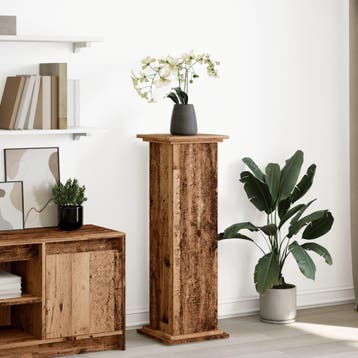 vidaXL Sokkel met opbergruimte 31x30x90 cm bewerkt hout oud, Verzenden
