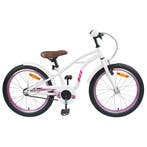 vidaXL Kinderfiets 18 Inch voor 5-7 jaar oud Wit, Verzenden, Nieuw