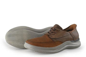 Skechers Veterschoenen in maat 42 Bruin, Bruin, Verzenden, Zo goed als nieuw, Skechers