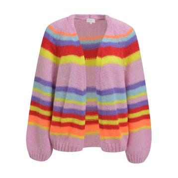 Milano Italy • gestreept roze vest • S, Verzenden, Roze, Maat 36 (S), Milano Italy