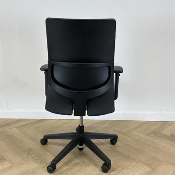 Haworth Comforto 39 bureaustoel, blauw - zwart, Ergonomisch, Gebruikt, Zwart, Bureaustoel