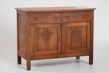 Crédence - Bois, Marbre, Métal - Crédence/Buffet, Antiquités & Art