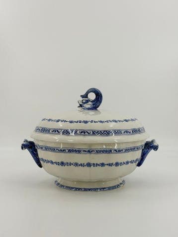 Gien - Tureen - Faience - Gien faience soepterrine, Antiquités & Art