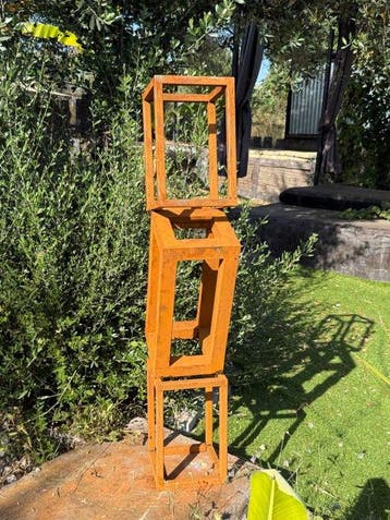 Ana Lucia B.M - Sculpture Corten - XL - No Reserve