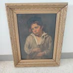 École belge (XIX) - Portret van een jongen, Antiquités & Art