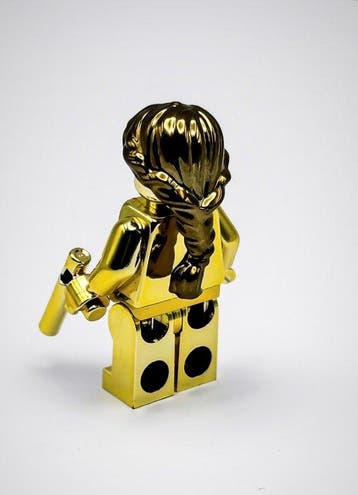 Lego Minifiguur - Star Wars - Chrome Gold Princess Leia Star
