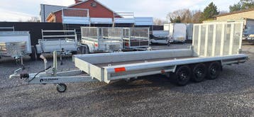 Machinetransporter 480x180 3500kg tridem, Ophalen