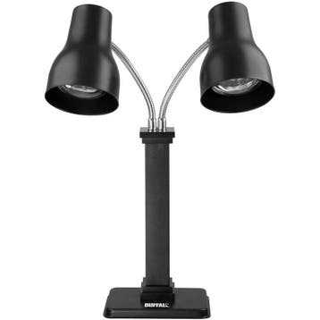 Warmhoudlamp | Zwart | Zwenkbaar | 2x 250W |, Verzenden, Nieuw in verpakking