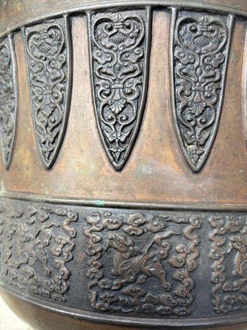 Wierookbrander - Brons - China, eind 19e eeuw, Antiek en Kunst