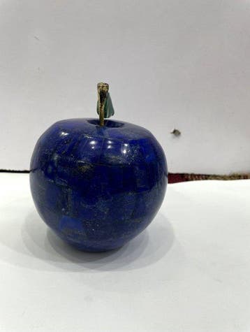 Lapis Lazuli handgemaakt Apple Gepolijste- 1745 g - (1)