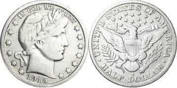 1/2 Dollar 1915, Vereinigte Staaten von Amerika, Verzenden