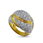 Bague - 18 carats Or jaune, Bague cocktail en or jaune 18