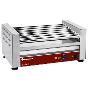 Worstengrill | HOTDOG LINE | 1 Zone (7 Rollen) | 0°C/300°C, Verzenden, Nieuw in verpakking