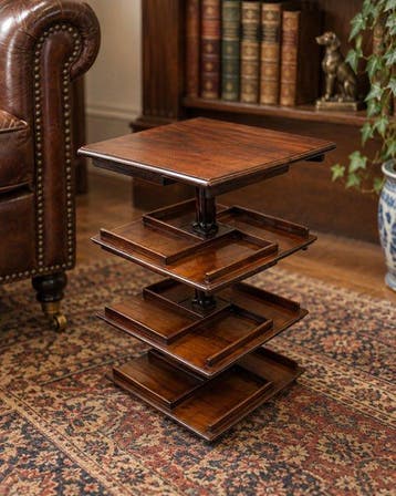 Boekenkast - Hout - Draaibare boekentafel