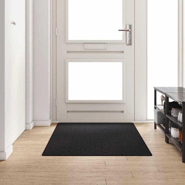 vidaXL Tapijt Loper Antraciet 100 x 200 cm 100%, Huis en Inrichting, Stoffering | Tapijten en Vloerkleden, Nieuw, Verzenden