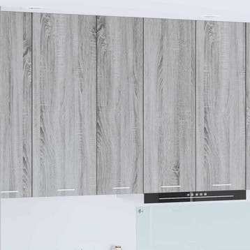 vidaXL Hangkast met opslag Grijs Sonoma 30 x 31 x 100 cm, Verzenden, Nieuw
