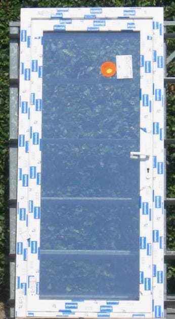 pvc buitendeur , deur , achterdeur 94 x 203 wit, 80 tot 100 cm, Nieuw, Ophalen of Verzenden, Buitendeur