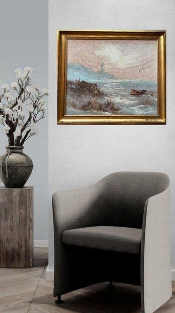 European school (XX) - Paysage, Antiek en Kunst