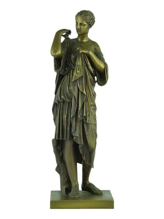 sculptuur, Diana of Gabii - Antique Art - 50 cm - Brons, Antiek en Kunst, Curiosa en Brocante
