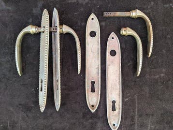 Art déco Quincaillerie de porte (4) - 1930-1940 - Porte à