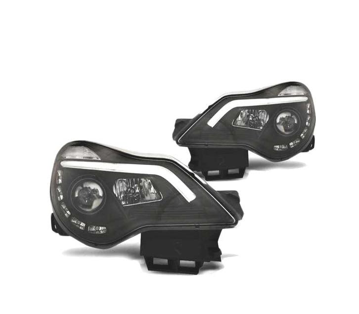 PHARES POUR OPEL CORSA D 11-14 LED TRU DRL NOIR, Auto-onderdelen, Verlichting, Verzenden