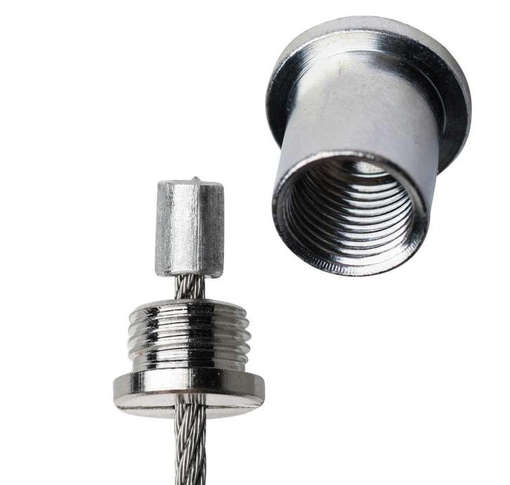 Plafondbevestiging voor staalkabel 2.5mm, Tuin en Terras, Overige Tuin en Terras, Verzenden
