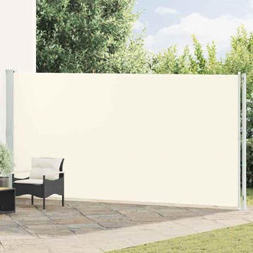 vidaXL Tuinscherm uittrekbaar 200x614 cm crème, Tuin en Terras, Verzenden, Nieuw