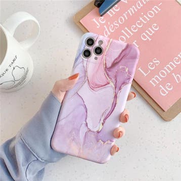 iPhone 11 Pro Max Hoesje Marmer Textuur - Shockproof Glossy, Verzenden, Nieuw