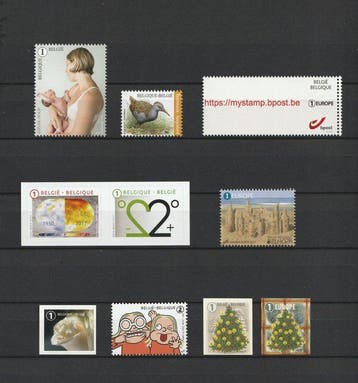België 2017 - Volledig jaar met alle zegels, de zegels van, Postzegels en Munten, Postzegels | Europa | België, Gestempeld