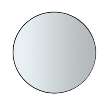 Blomus Rim Wandspiegel M Zwart Glas Gerookt - Outlet, Huis en Inrichting, Woonaccessoires | Spiegels, Verzenden, Zo goed als nieuw