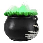 Halloween Heksenketel Met Licht En Mistmaker 30x21 Cm, Nieuw