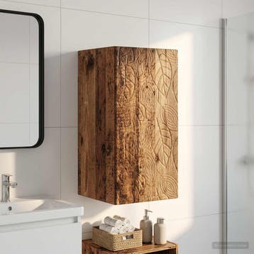 vidaXL Badkamer wandkast DELFT Oud hout 30 x 31 x 59 cm, Verzenden