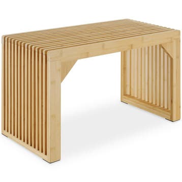 Hocker/zitbank Ribb, lamellenlook, belastbaar tot 350 kg, Verzenden, Nieuw