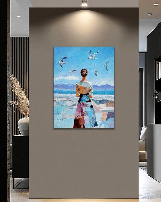 Pippo - Salt on My Cold Lips, Antiquités & Art, Art | Peinture | Moderne