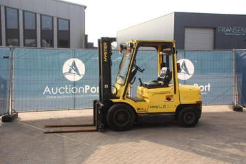 Veiling: Heftruck Hyster H3.20XM Diesel 2490kg 4.76m 1998, Ophalen