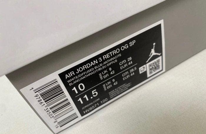 Air Jordan - Air Jordan 3 - Sneakers - Maat: EU 44 - Nieuw, Vêtements | Hommes, Chaussures