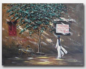 Nguyen Robert (1958) - Ombres de Hanoi 60 80 cm